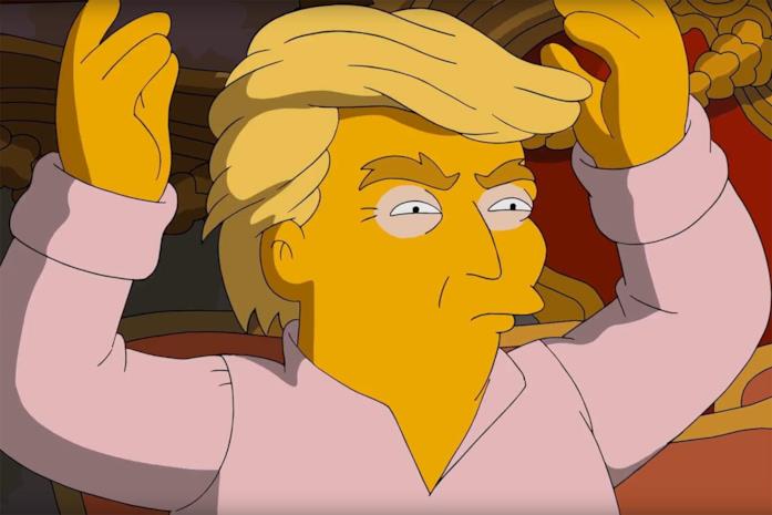 Donald Trump, apparso spesso nelle puntate dei Simpson