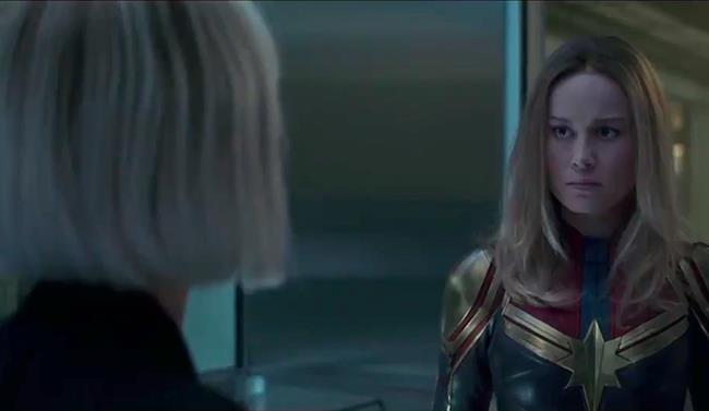 L'attrice Brie Larson in Captain Marvel