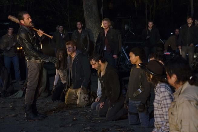 Uno scatto del finale di stagione di The Walking Dead 6