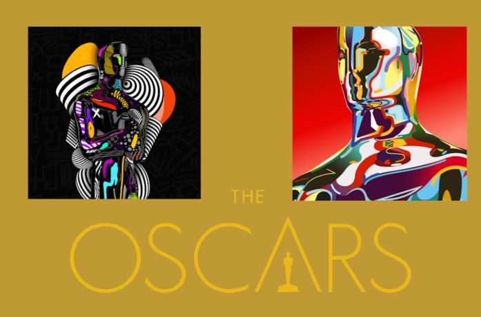 Le illustrazioni per l'edizione2021 degli Oscar