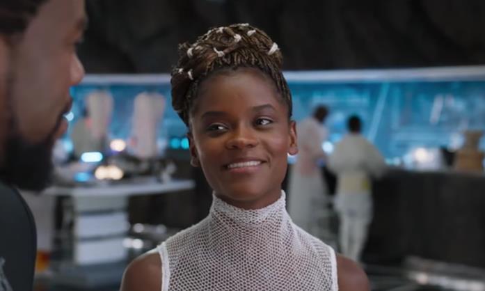 Shuri, il genio del Wakanda Primo piano di Shuri in Black Panther