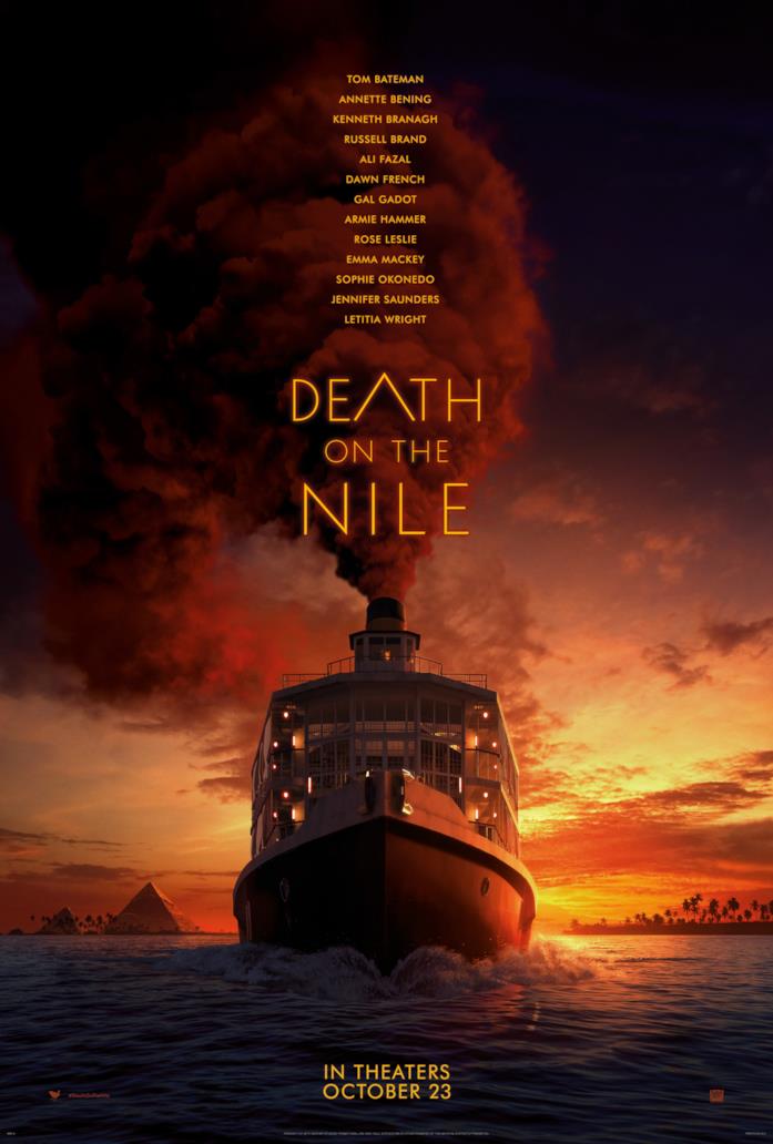 Assassinio sul Nilo, trailer e poster L'imbarcazione di Assassinio sul Nilo e il grande fumo rosso