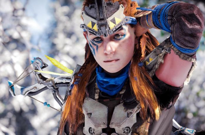 Aloy in Horizon Zero Dawn su PS4