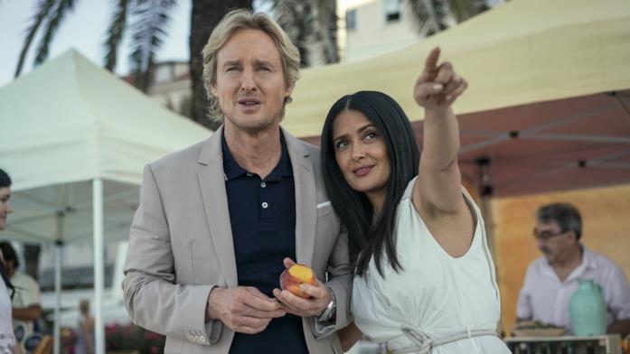Bliss: Owen Wilson e Salma Hayek in una scena del film Bliss: Owen Wilson e Salma Hayek