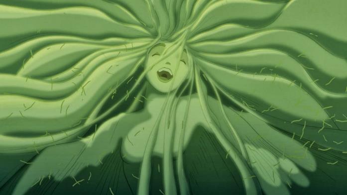 Scena di Fantasia La rinascita della Valle personificata in una ninfa in Fantasia 2000