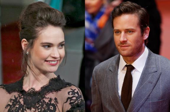 Lily Jmes e Armie Hammer in due occasioni ufficiali
