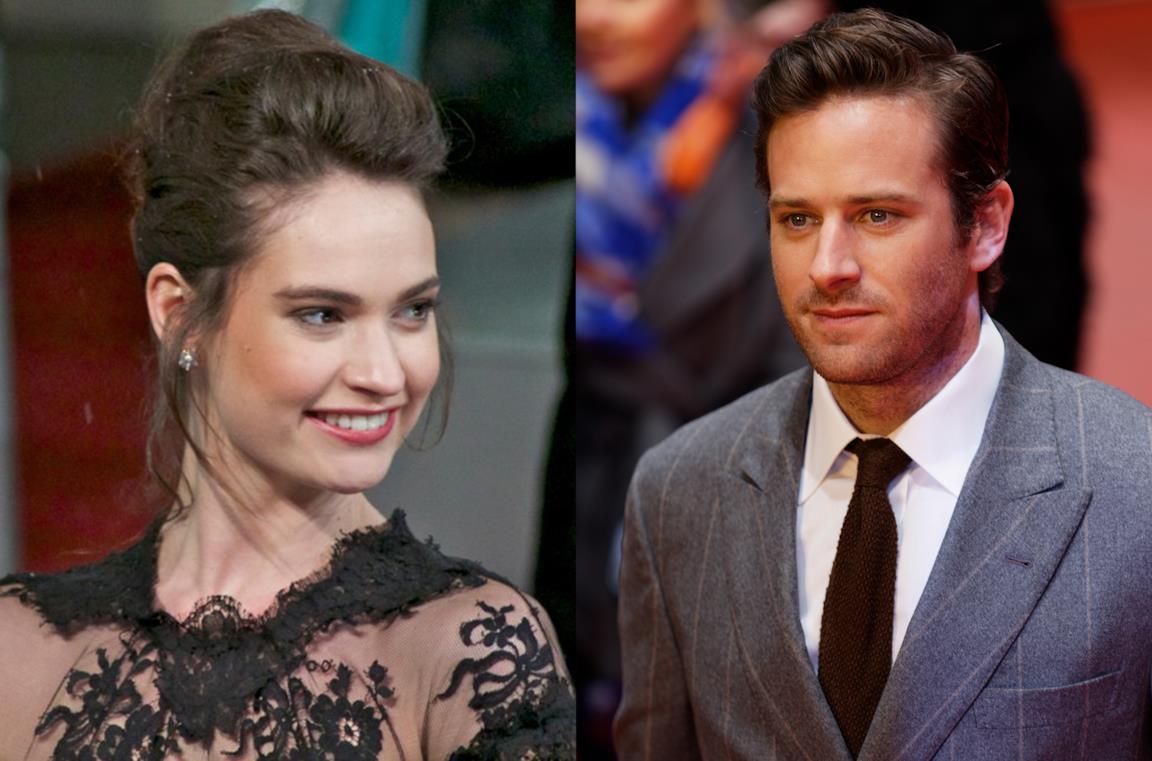 Lily Jmes e Armie Hammer in due occasioni ufficiali