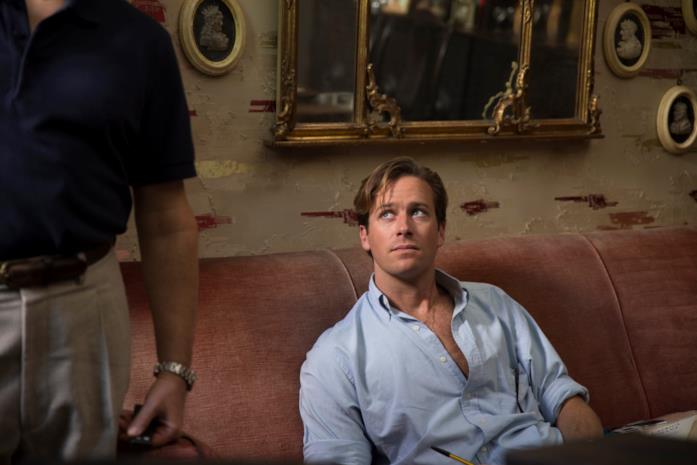 Armie Hammer in una scena di Chiamami col tuo Nome Chiamami col tuo Nome