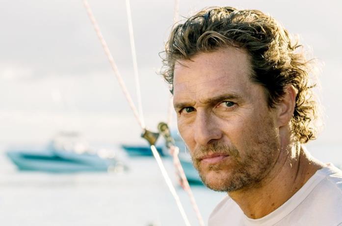 Matthew McConaughey in una scena del film Serenity - L'isola dell'inganno