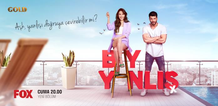 Il poster di Bay Yanlış I due protagonisti nel poster di Bay Yanlış