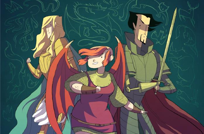 Il trio protagonista di Nimona