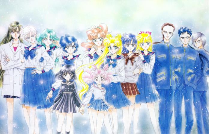 L'arco Stars nel manga di Sailor Moon Un'illustrazione dell'arco Stars in Pretty Guardian Sailor Moon
