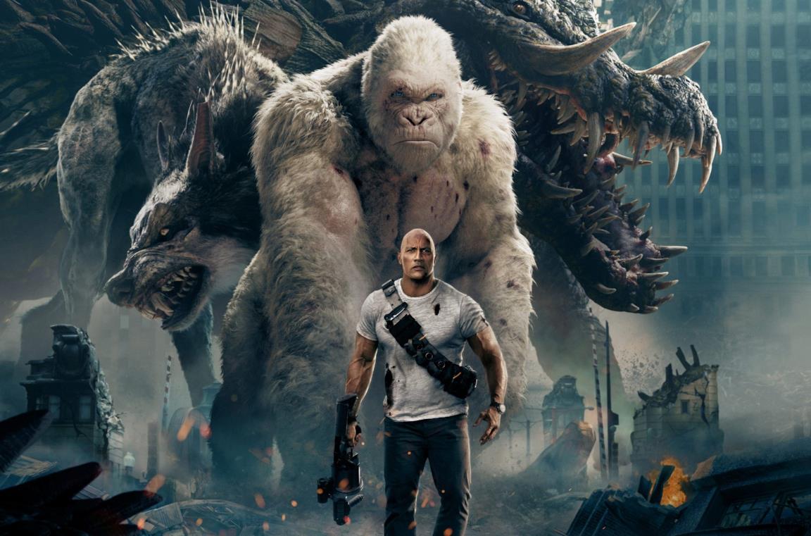 The Rock, protagonista di Rampage - Furia Animale