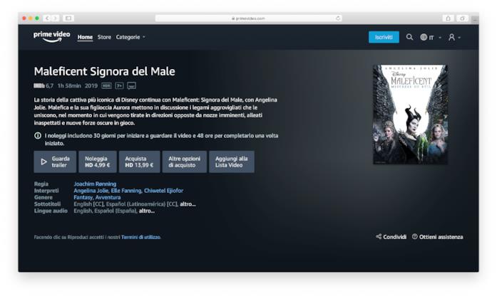 Maleficent Signora del Male è disponibile su Amazon Prime Video Store La scheda di Maleficent Signora del Male su Amazon Prime Video Store