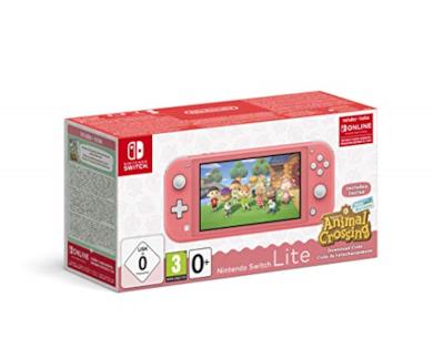 Nintendo Switch Lite Corallo + Animal Crossing New Horizons + NSO 3 mesi