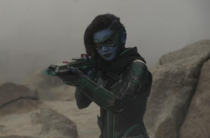 Gemma Chan nei panni di Minn-Erva in Captain Marvel