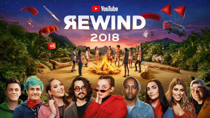 Copertina del videoclip YouTube Rewind 2018 che riassume gli eventi degli ultimi 12 mesi
