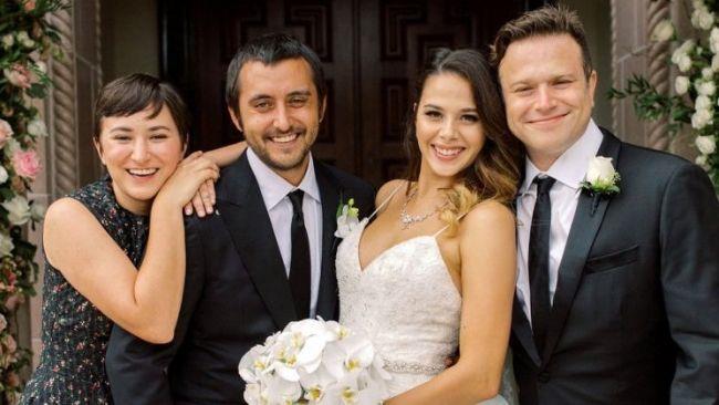I fratelli Williams in una foto dal matrimonio di Cody con Maria Flores