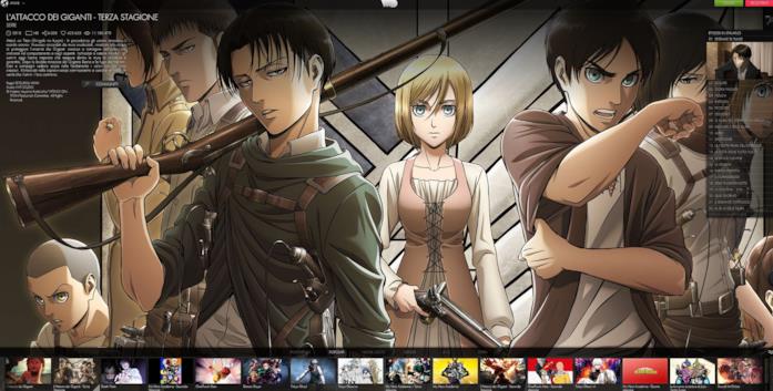 VVVVID anime VVVVID sezione animazione giapponese