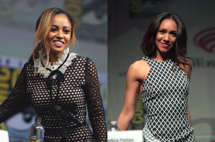 Primo piano di Vanessa Morgan e Candice Patton