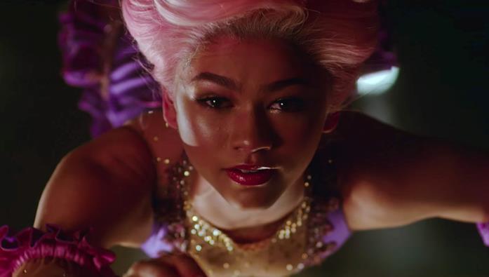 Zendaya in una scena del film The Greatest Showman