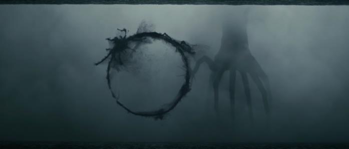 Arrival: spiegazione e significato del film di Denis Villeneuve Un semagramma degli eptapodi in una scena del film Arrival