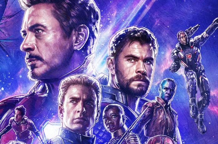 Un primo piano di Robert Downey Jr. in Avengers: Endgame