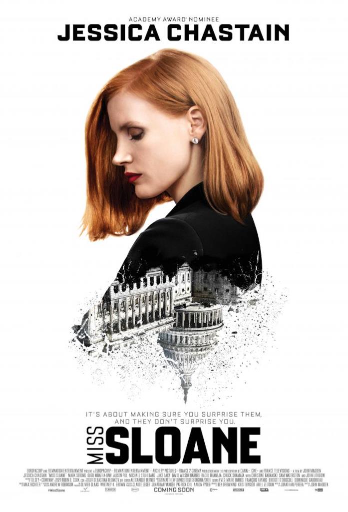 Miss Sloane, la recensione del thriller con protagonista Jessica Chastain Miss Sloane, la recensione del thriller sul mondo delle lobby