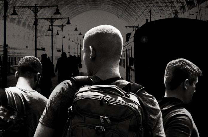 I tre protagonisti di 15:17 - Attacco al treno