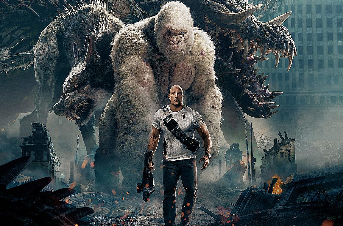 The Rock, protagonista di Rampage - Furia Animale
