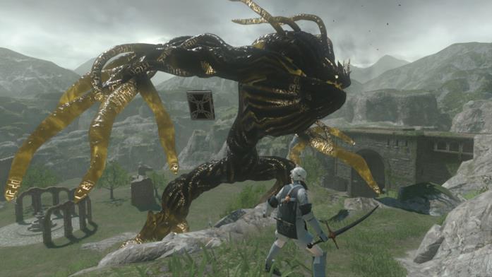Nier Replicant Boss battle Nier Boss gigante