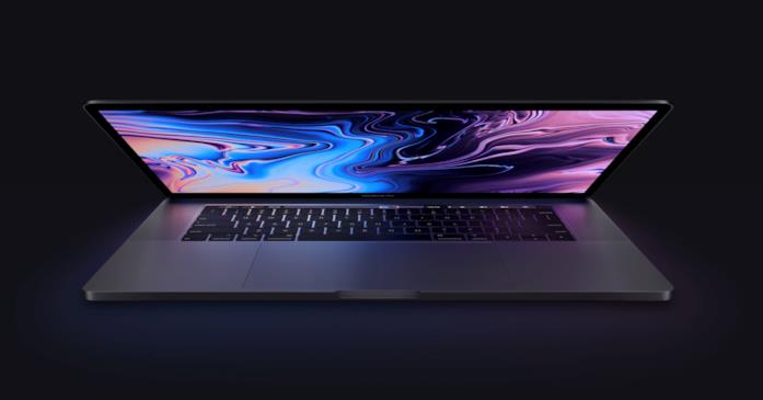 Immagine promozionale dell'ultimo MacBook Pro di Apple