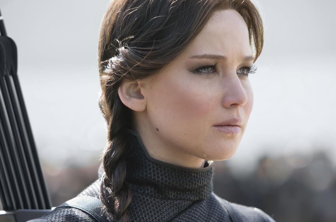 Katniss nell'ultimo film della saga di Hunger Games