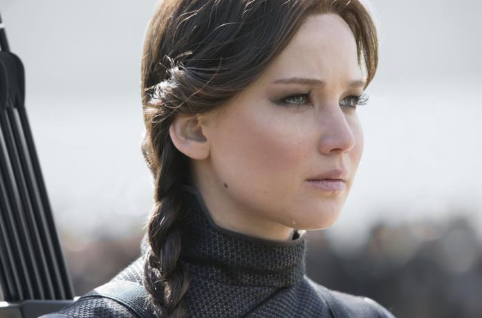 Katniss nell'ultimo film della saga di Hunger Games