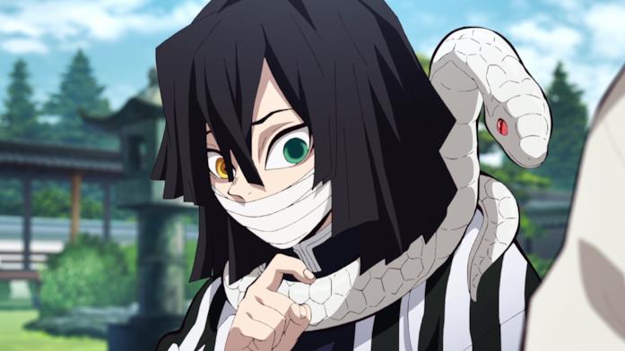 Obanai Iguro di Demon Slayer Il pilastro del serpente