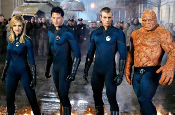 Il gruppo dei Fantastici Quattro al completo