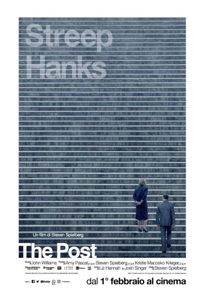 The Post, dall'1 febbraio al cinema Poster italiano del film The Post