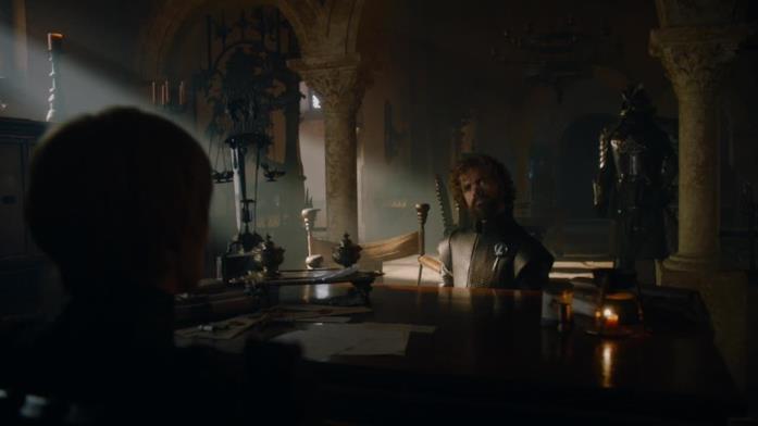 Tyrion e Cersei Tyrion cerca di parlare con Cersei