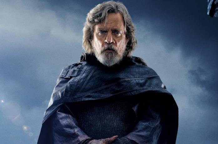 Luke Skywalker in un poster promozionale di Star Wars: Gli ultimi Jedi