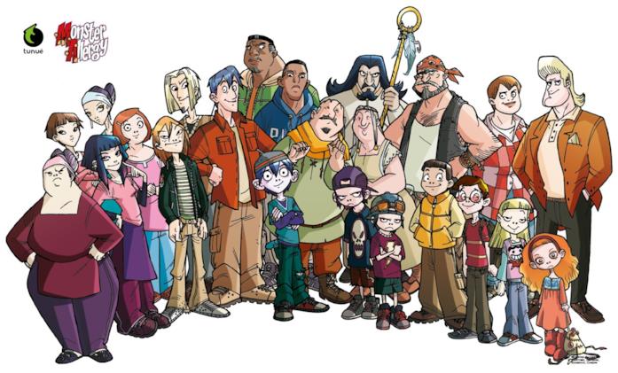 Zick e la sua famiglia Alcuni personaggi umani di Monster Allergy