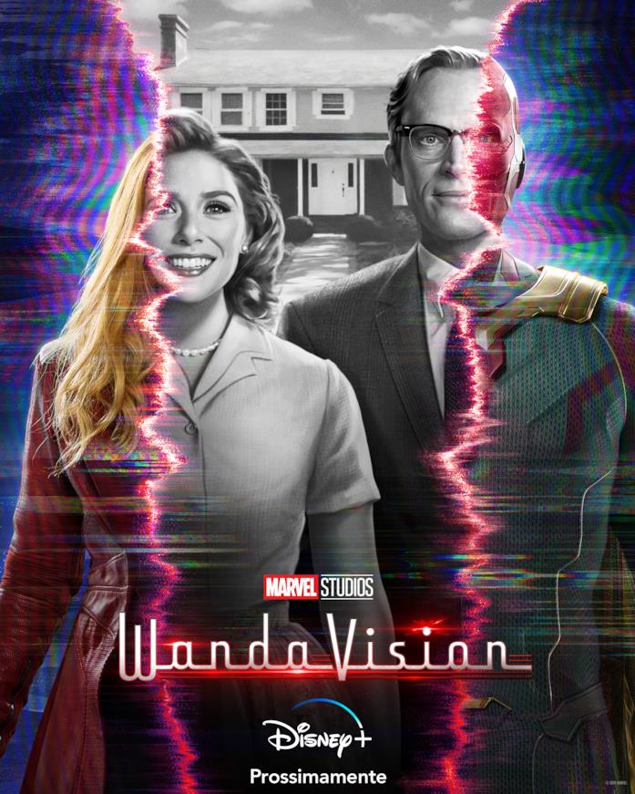 WandaVision: locandina Wanda e Visione sul poster italiano di WandaVision