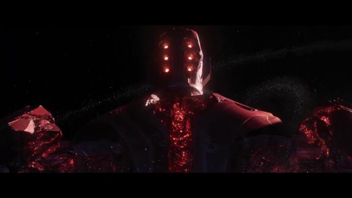 Eson il Ricercatore, uno dei Celestiali di Eternals Eson il Ricercatore nel trailer di Eternals