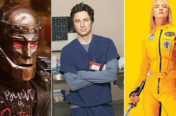Robotman di Doom Patrol, JD di Scrubs e La Sposa di Kill Bill