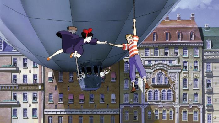 Kiki e Tombo Kiki a bordo di uno scopettone tenta di portare Tombo in salvo