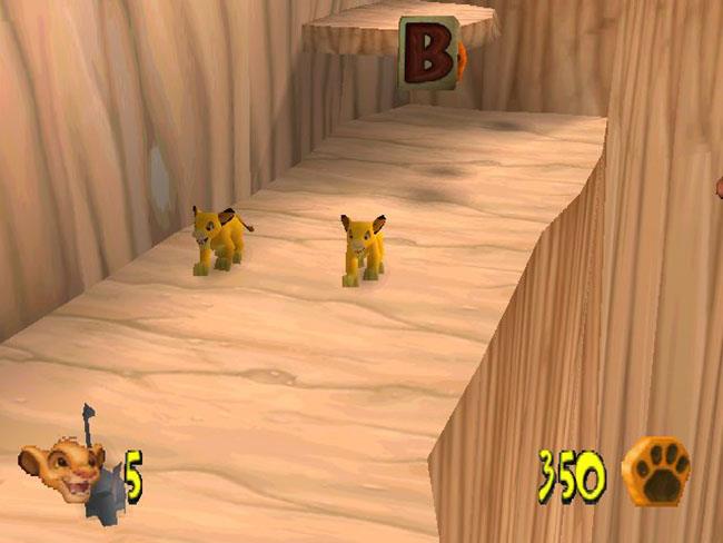Il Re Leone: La grande avventura di Simba Due dei protagonisti in un frame del videogioco Il Re Leone: La grande avventura di Simba