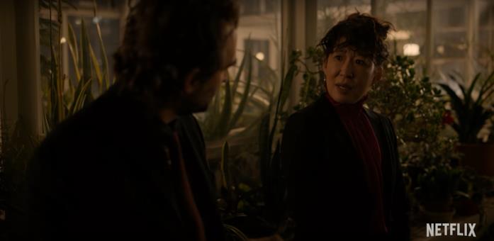 Sandra Oh ne La direttrice di Netflix Una scena de La Direttrice, serie con Sandra Oh