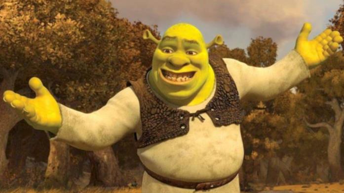 Shrek in una scena del film