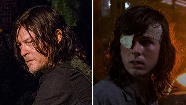 Norman Reedus e Chandler Riggs sono Daryl e Carl in The Walking Dead