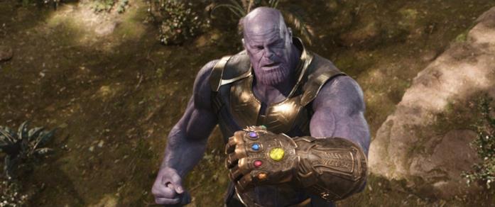 Thanos con il Guanto dell'Infinito