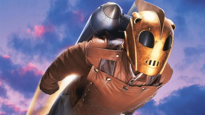 Billy Campbell in una scena del film Le avventure di Rocketeer